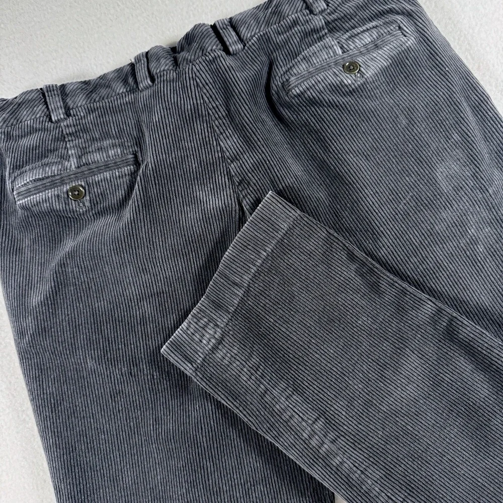Brooks‎ Brothers Clark Corduroy Pants Mens 36x33 (read) Dark Gray Straight